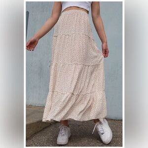 Brandy Melville Floral Izzy Maxi Skirt